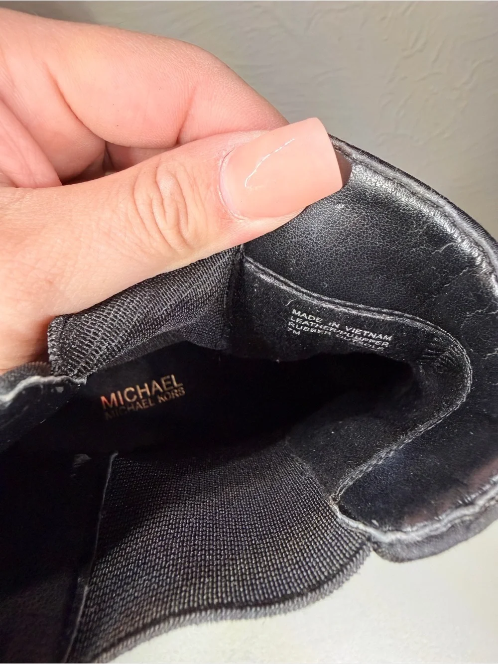 Michael Kors Black Leather Ankle Boot